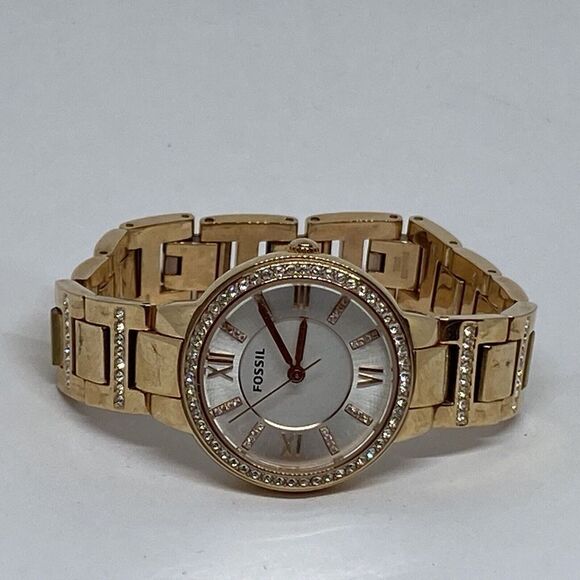 Fossil Virginia ES3284 Women's Stainless Steel Analog Dial Quartz Watch JK679 - Picture 7 of 12